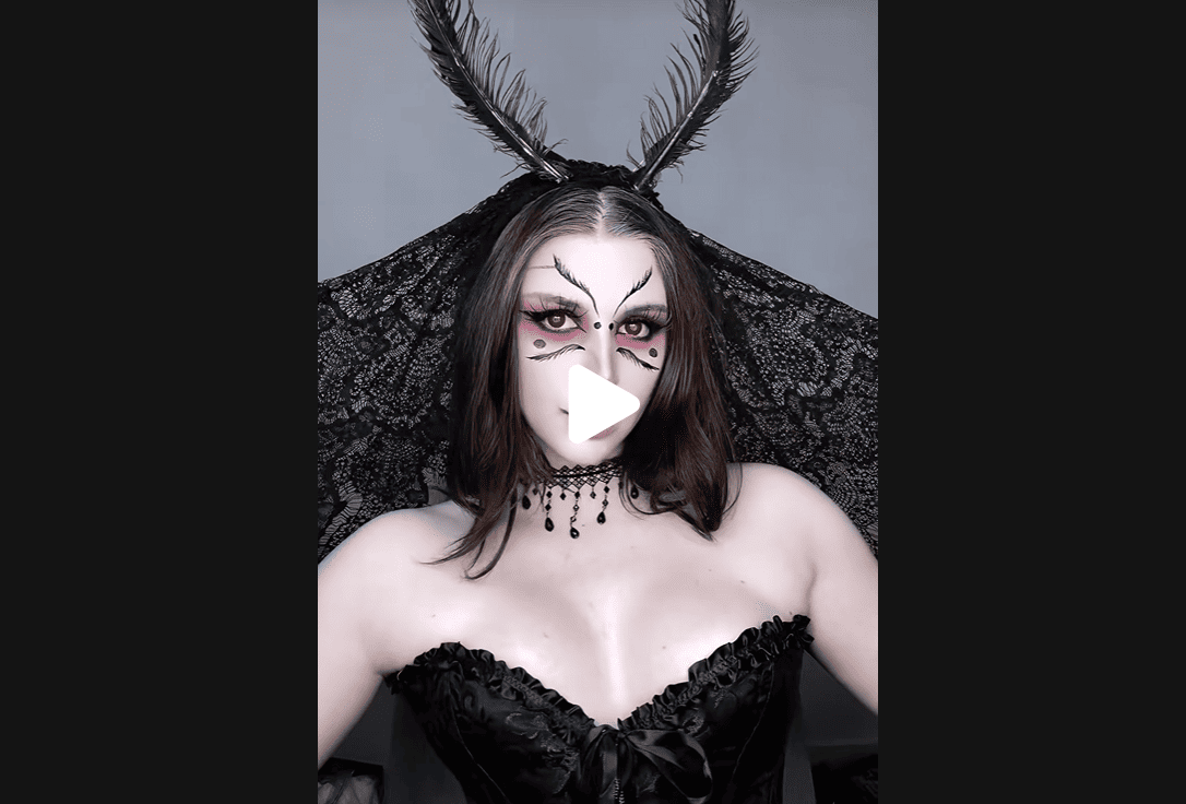 Mothman Makeup Inspiration by Valeriya Eros