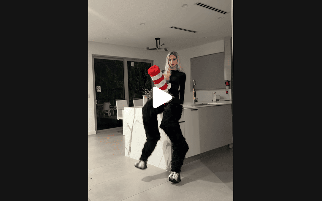 Natalie Reynolds - Cat in the Hat Halloween Costume