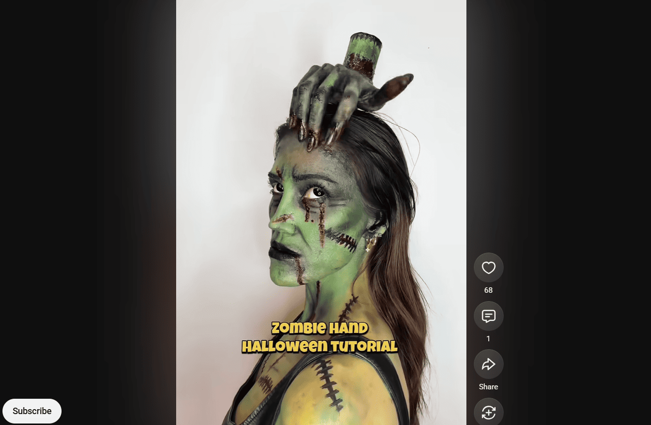 Zombie Hand Illusion Halloween: Creepy SFX Makeup