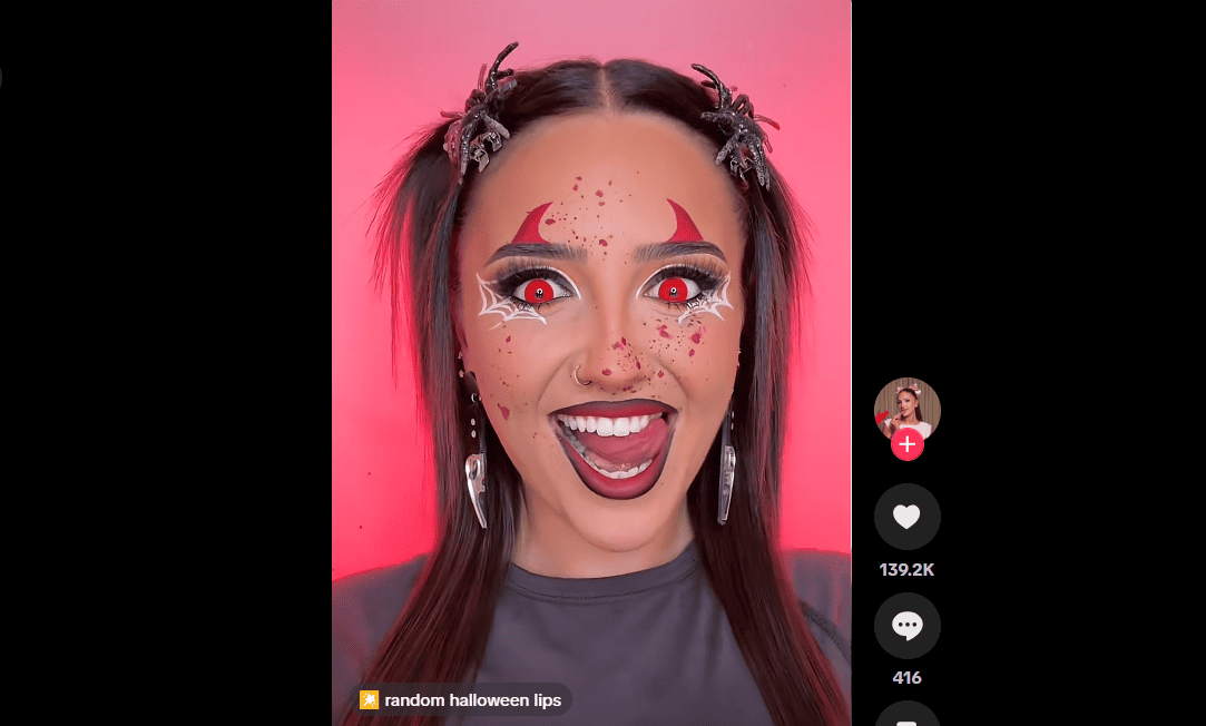 TikTok Halloween Makeup-Only Costume Trend 2026