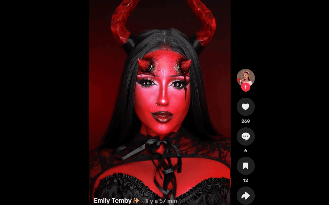 Devil Halloween Makeup 2026 - Emily Temby