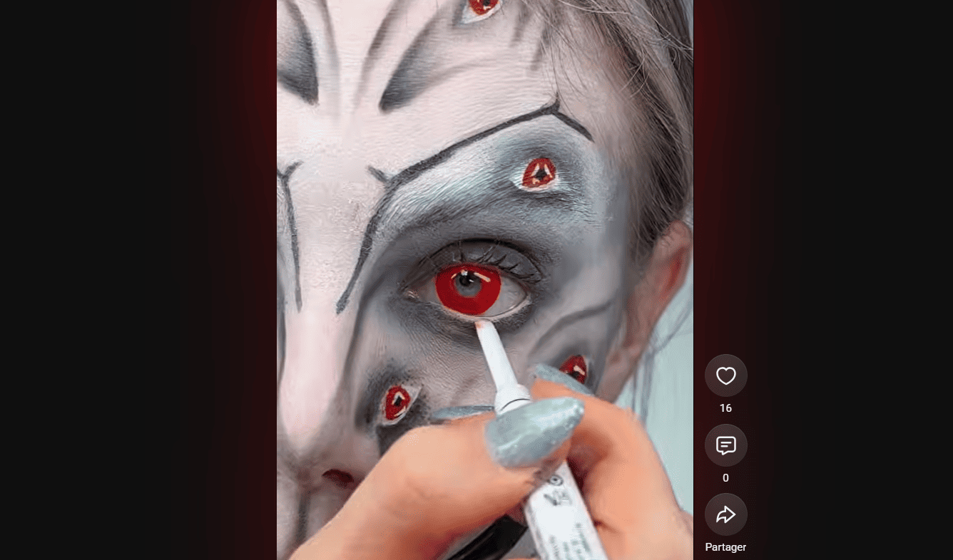 Crazy Halloween Spider Makeup