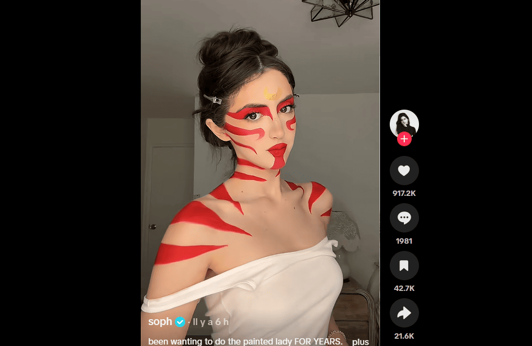 Painted Lady Halloween Costume: Katara Avatar Inspiration