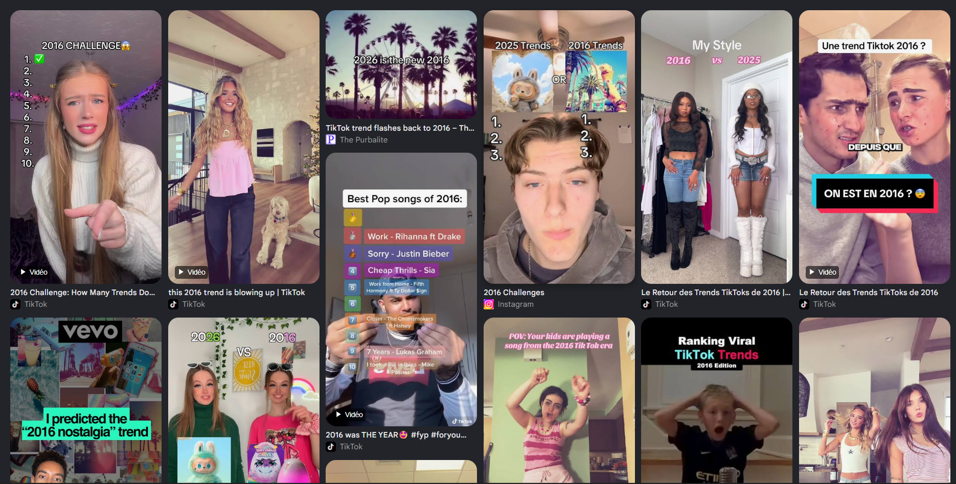 Trend 2016 tiktok
